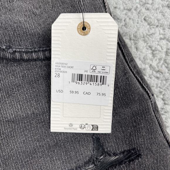 Billabong High Tides High Rise Distressed Shorts Women’s Size 28 - Picture 4 of 10